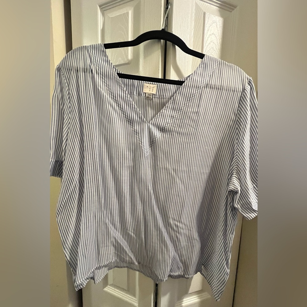 A New Day sheer striped top